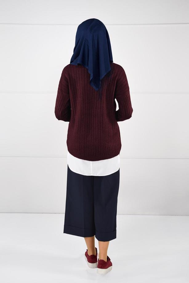 Vêtements hijab  CREW-NECK KNIT SWEATER 3091 - TRENDTESETTÜR