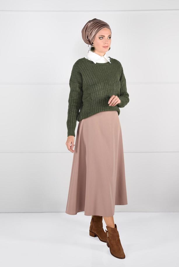 Vêtements hijab  CREW-NECK KNIT SWEATER 3091 - TRENDTESETTÜR