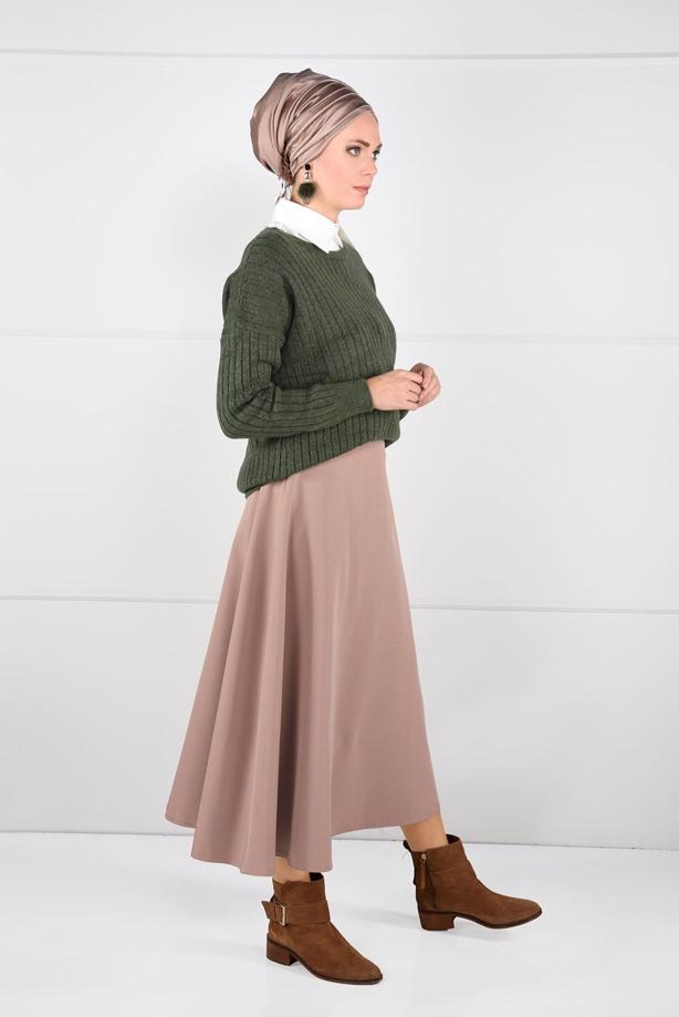 Vêtements hijab  CREW-NECK KNIT SWEATER 3091 - TRENDTESETTÜR