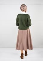 Hijab clothing KHAKI CREW-NECK KNIT SWEATER 3091