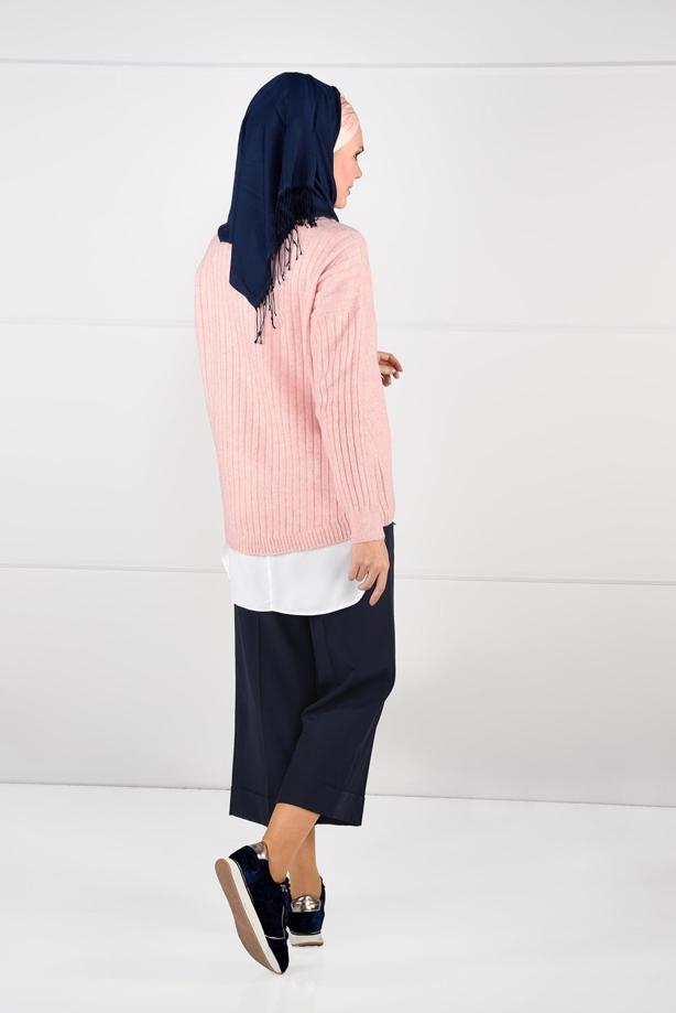 Vêtements hijab  CREW-NECK KNIT SWEATER 3091 - TRENDTESETTÜR