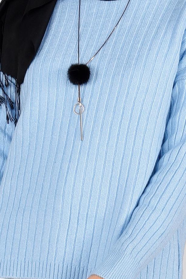 Vêtements hijab  CREW-NECK KNIT SWEATER 3091 - TRENDTESETTÜR