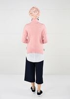 Hijab clothing POWDER Fishing Collar Ribbed Sweater T 7091 