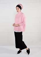 Hijab clothing PINK MOCK-NECK OVERSIZE KNIT SWEATER 9101