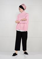 Hijab clothing PINK MOCK-NECK OVERSIZE KNIT SWEATER 9101