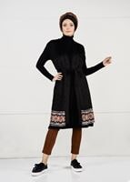 Tesettür giyim SİYAH GÜPÜRLÜ YELEK 40151