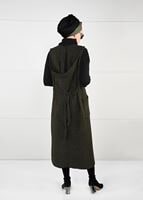 Tesettür giyim HAKİ KAPÜŞONLU TRİKO YELEK 55141