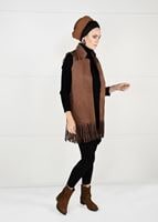 Tesettür giyim TABA PÜSKÜLLÜ CEPLİ SÜET YELEK 0778