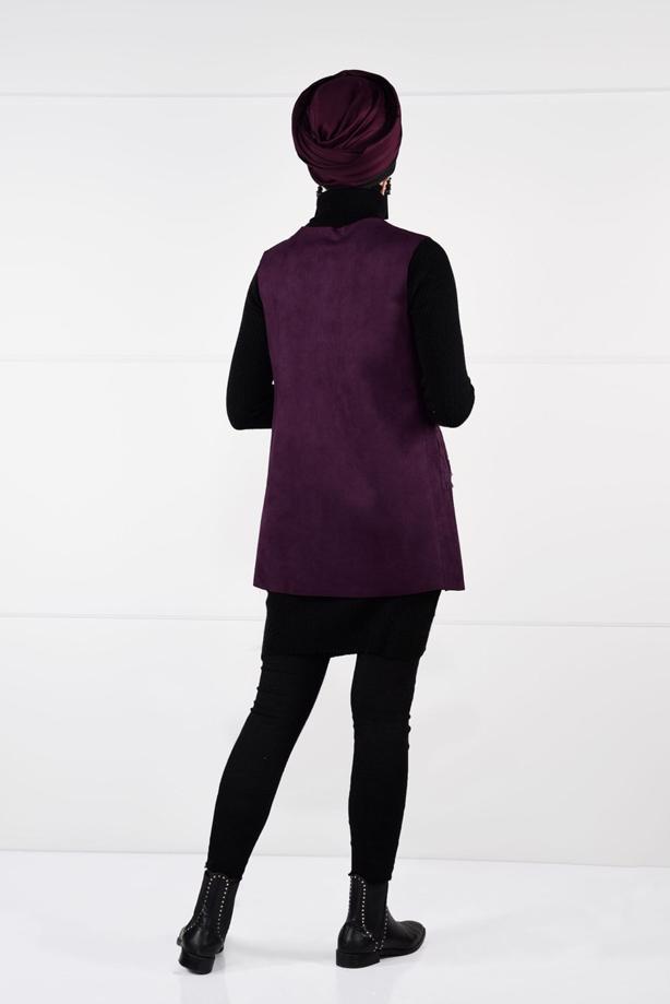 Vêtements hijab  FRINGED SUEDE VEST 1758  - TRENDTESETTÜR