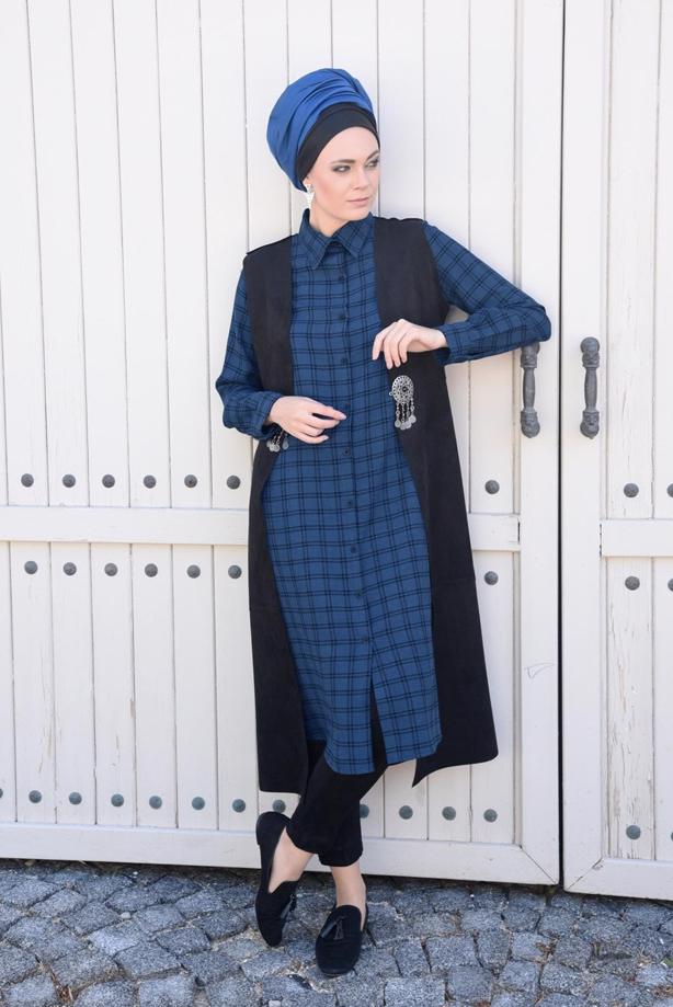 Vêtements hijab  LYCRA SUEDE VEST 2390  - TRENDTESETTÜR