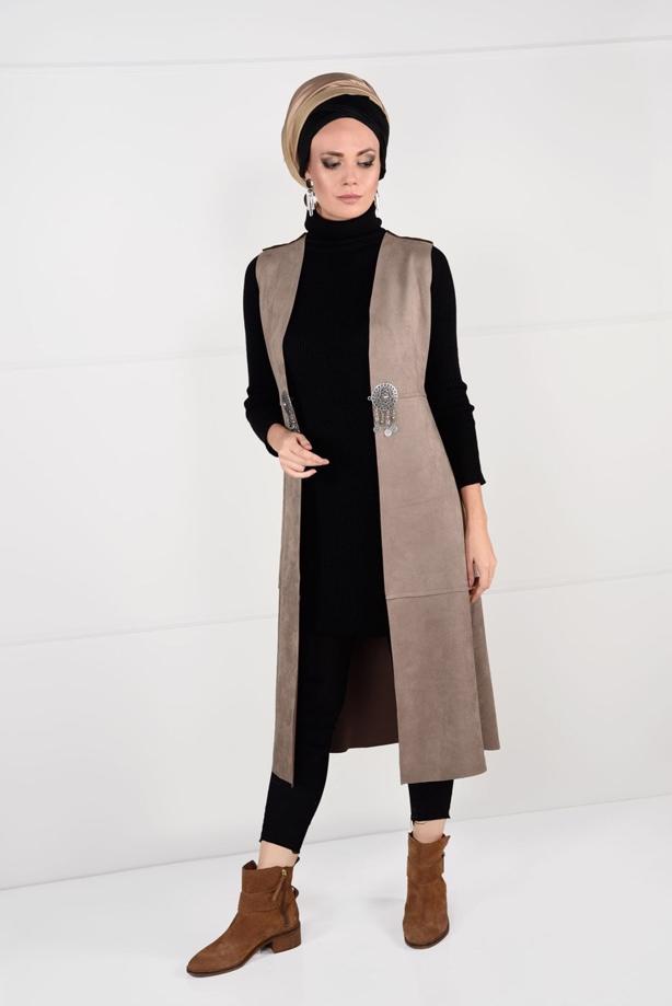 Vêtements hijab  LYCRA SUEDE VEST 2390  - TRENDTESETTÜR