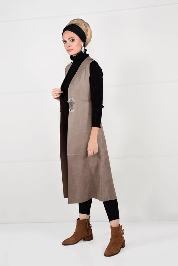 Vêtements hijab  LYCRA SUEDE VEST 2390  - TRENDTESETTÜR