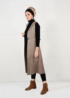 Vêtements hijab TABA GILET EN DAIM 2390