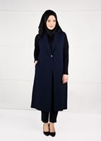 Vêtements hijab BLEU MARINE GILET À BOUTONNÉ 2641