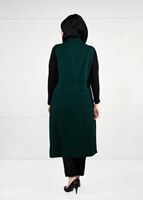 Hijab clothing GREEN BUTTONED VEST 2641 