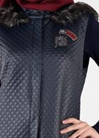 Tesettür giyim LACİVERT ARMA DETAYLI KAPÜŞONLU YELEK 4066