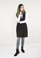 Tesettür giyim SİYAH YAZI DETAYLI DÜĞMELİ YELEK 4314
