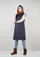 Tesettür giyim LACİVERT ARMALI KAPİTONE YELEK 5017