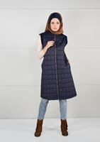 Tesettür giyim LACİVERT ARMALI KAPİTONE YELEK 5017