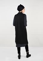 Tesettür giyim SİYAH SIRTI DÜĞME DETAYLI SÜET YELEK 5848 