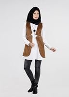 Tesettür giyim TABA 6648 YELEK