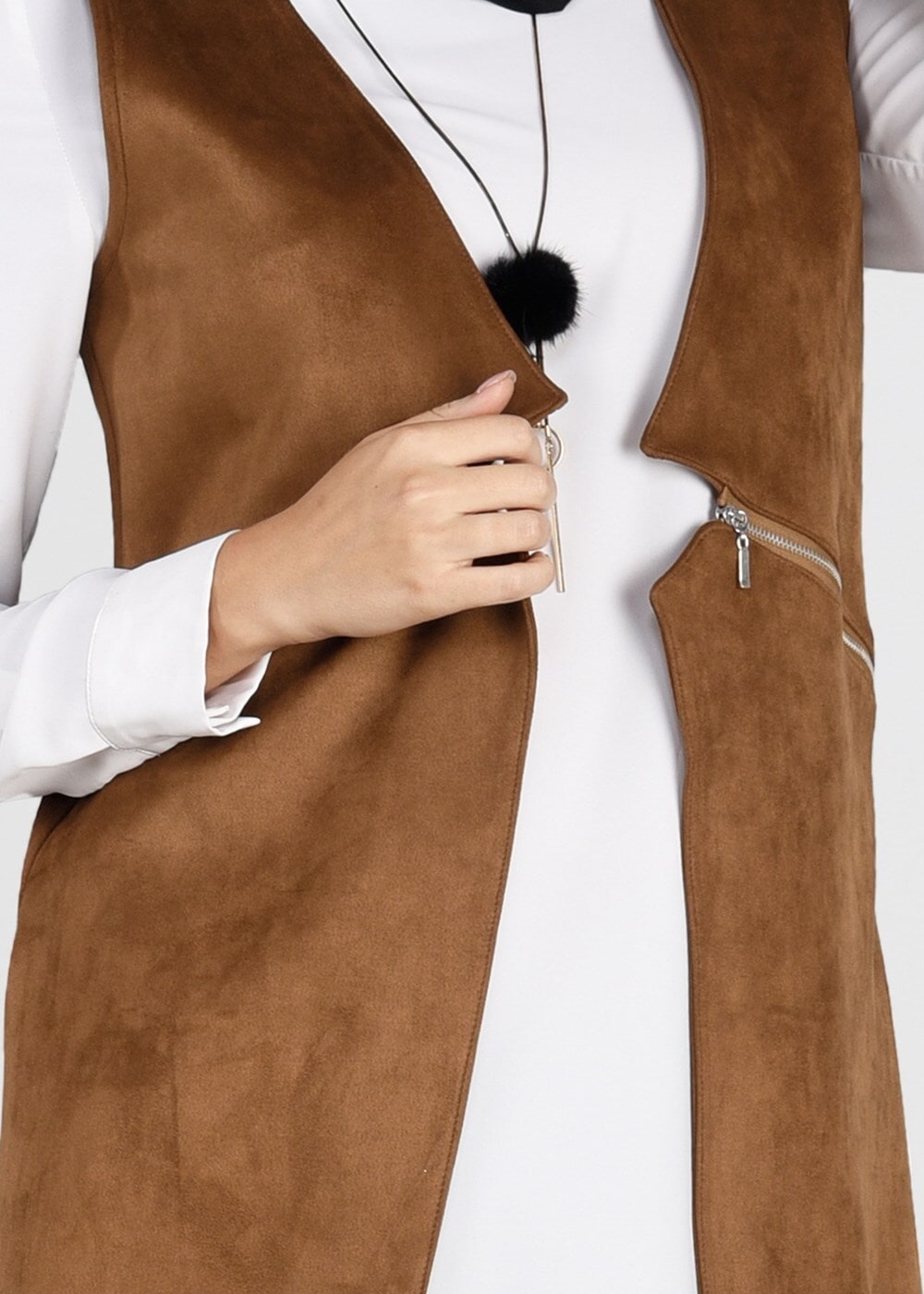 Tesettür giyim TABA 6648 YELEK