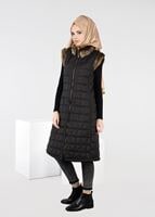 Tesettür giyim SİYAH PELUŞLU ŞİŞME YELEK 9707 