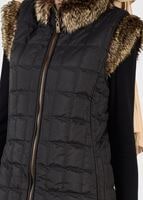 Tesettür giyim SİYAH PELUŞLU ŞİŞME YELEK 9707 