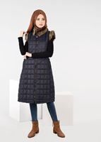 Tesettür giyim LACİVERT PELUŞLU ŞİŞME YELEK 9707 