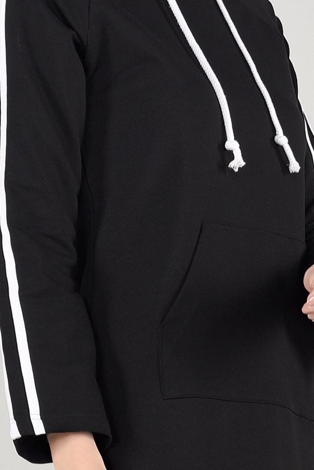 Vêtements hijab  STRIPE DETAIL TRACKSUIT TUNIC 0051  - TRENDTESETTÜR