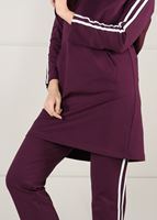 Vêtements hijab PRUNE TUNIQUE DE SURVÊTEMENT À RAYURES 0051