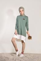 Tesettür giyim YEŞİL PENYE TUNİK 50115 