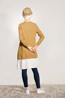 Tesettür giyim SARI PENYE TUNİK 50115 