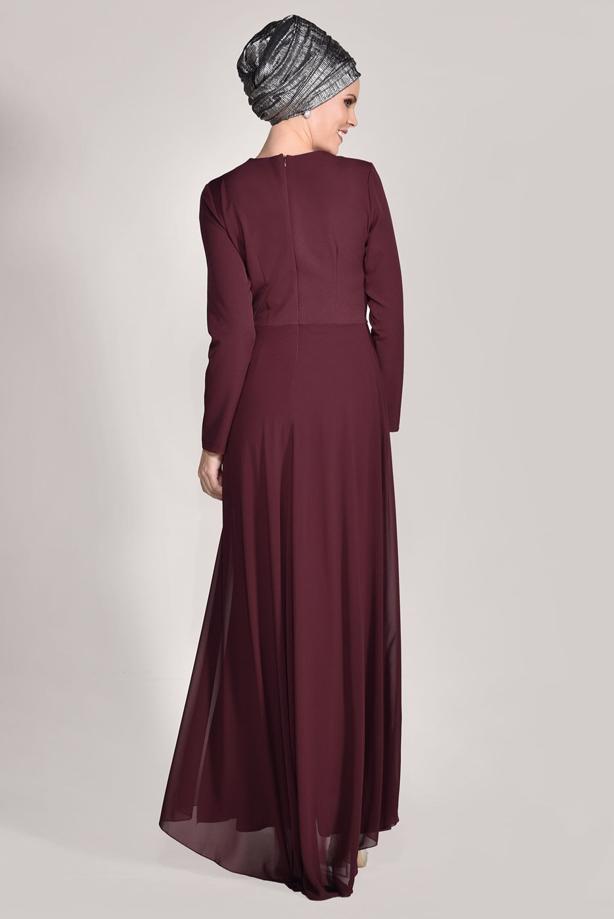 Vêtements hijab  Bead Embroidery Evening Dress T 09625  - TRENDTESETTÜR