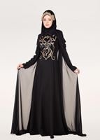 Hijab clothing BLACK EVENING DRESS WITH CAPE 18102 