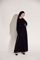 Vêtements hijab PRUNE ROBE DE SOIRÉE GUIPUÉE DÉTAIL DENTELLE T 56625