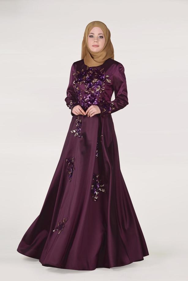 Vêtements hijab  SEQUINED EVENING DRESS 2191  - TRENDTESETTÜR