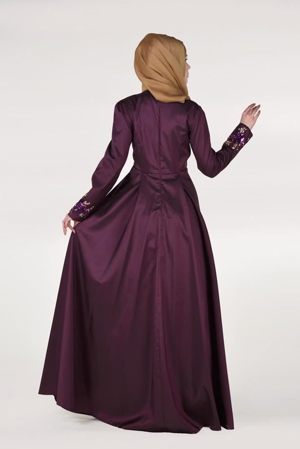Vêtements hijab  SEQUINED EVENING DRESS 2191  - TRENDTESETTÜR