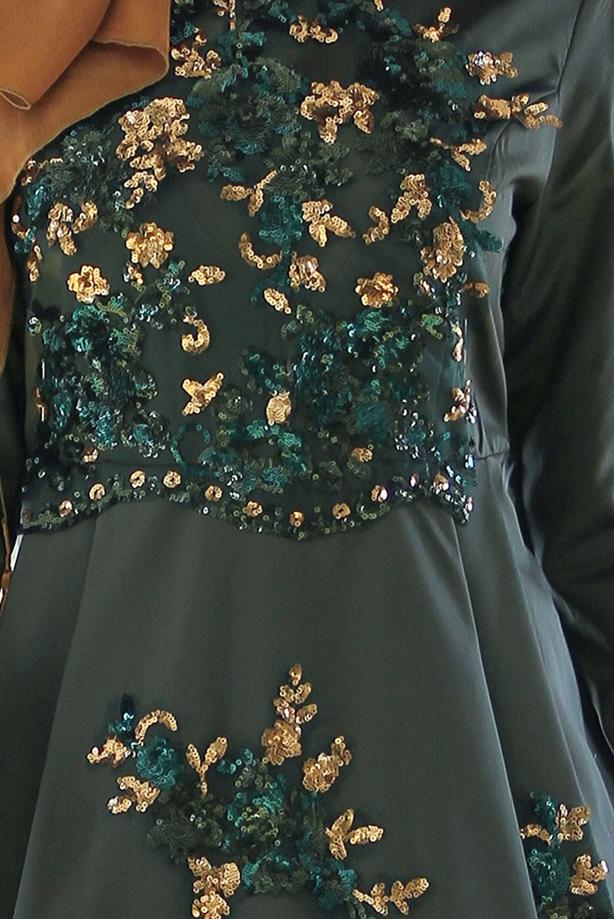 Vêtements hijab  SEQUINED EVENING DRESS 2191  - TRENDTESETTÜR
