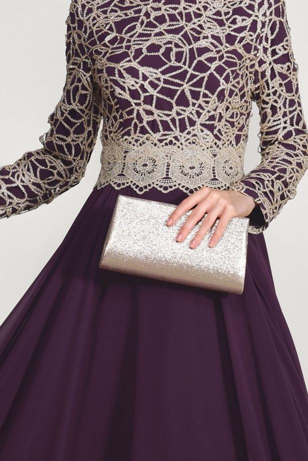 Vêtements hijab  GUIPURED EVENING DRESS 2581  - TRENDTESETTÜR