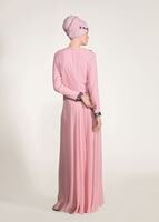 Vêtements hijab POUDRE ROBE DE SOIRÉE DÉTAIL PAILLETTE 3131