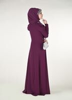 Vêtements hijab POURPRE Robe de Soirée T 3762