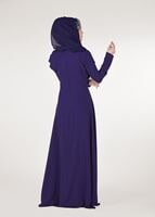 Vêtements hijab BLEU MARINE Robe de Soirée T 3762