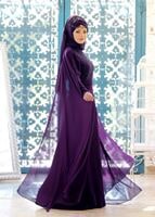 Vêtements hijab POURPRE Robe de Soirée T 4662 