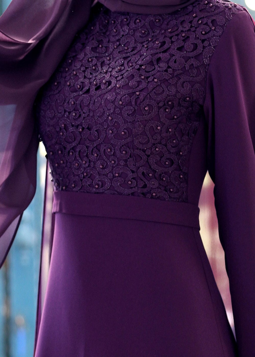 Vêtements hijab POURPRE Robe de Soirée T 4662 