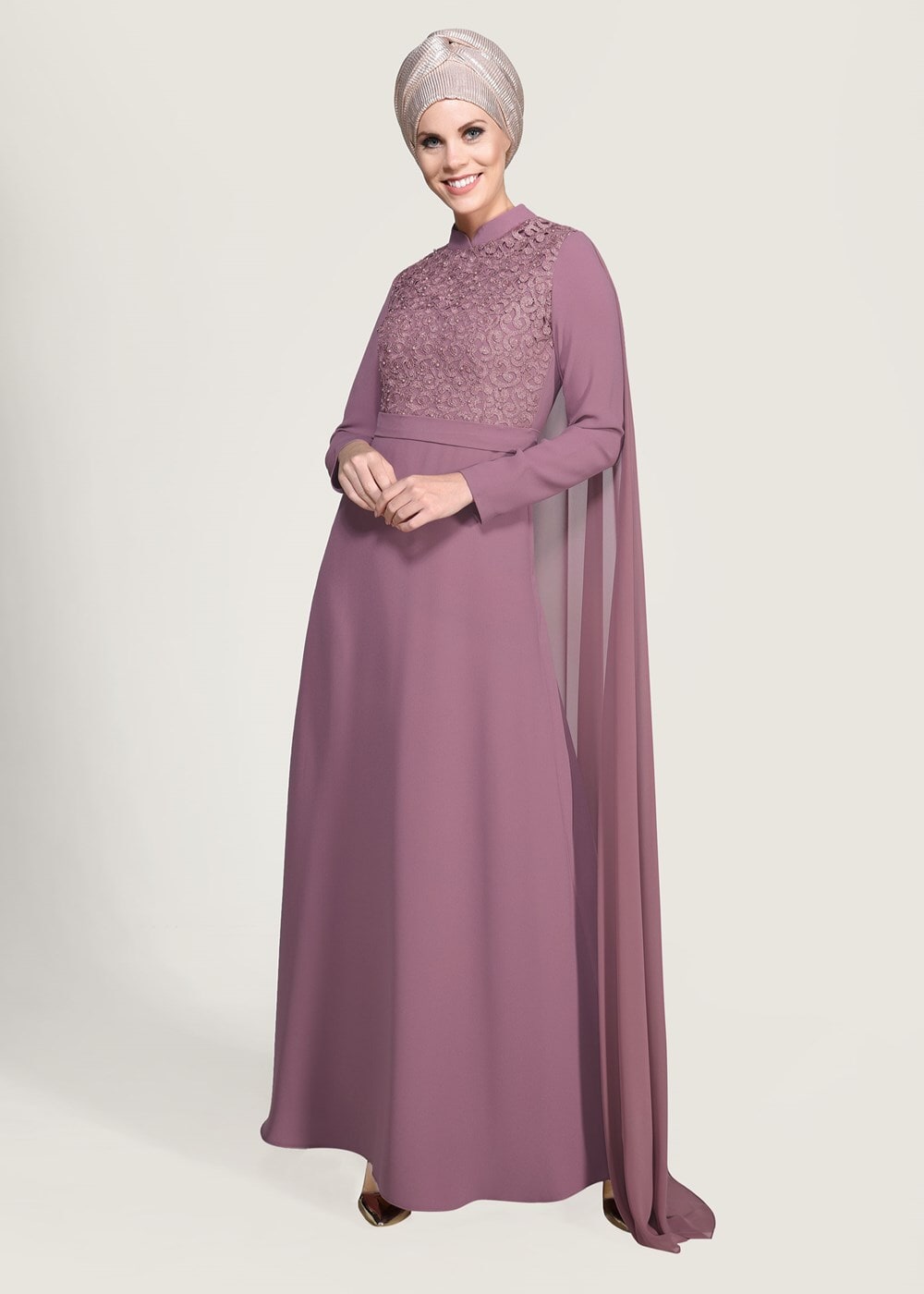 Vêtements hijab ROSE Robe de Soirée T 4662 