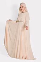 Tesettür giyim PUDRA T 5323 New Multi Şifon 2′li Elb. Abiye-Alv Fashion