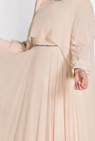 Tesettür giyim PUDRA T 5323 New Multi Şifon 2′li Elb. Abiye-Alv Fashion