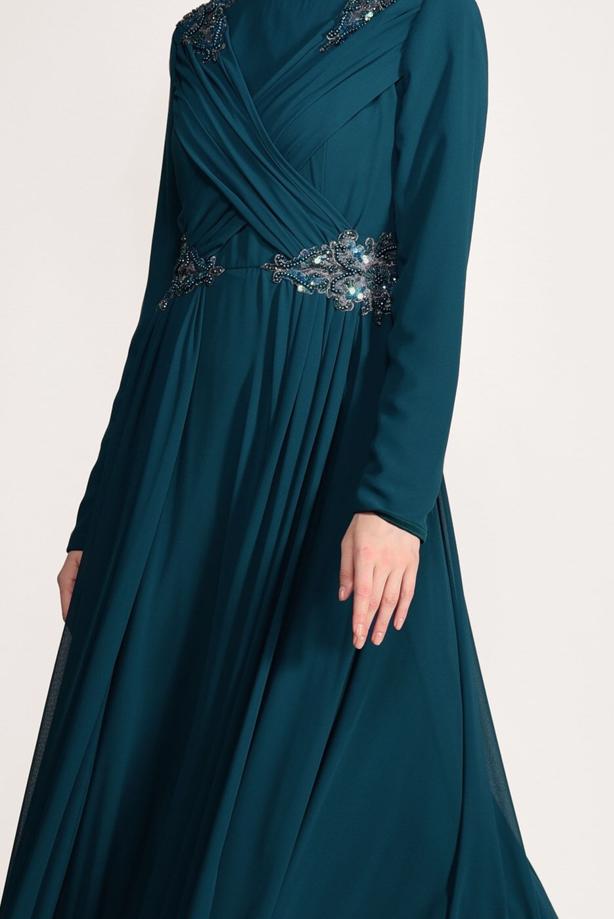 bridesmaid dresses hijab 2018 Cream Satin Hijab