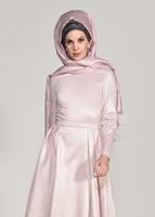 Vêtements hijab POUDRE ROBE DE SOIRÉE ARGENT 5655